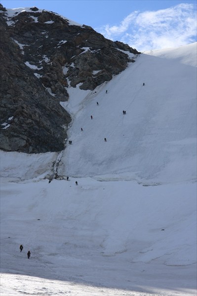 Фото 2.028. Перевал Делоне с ледника Ак-Кемский
